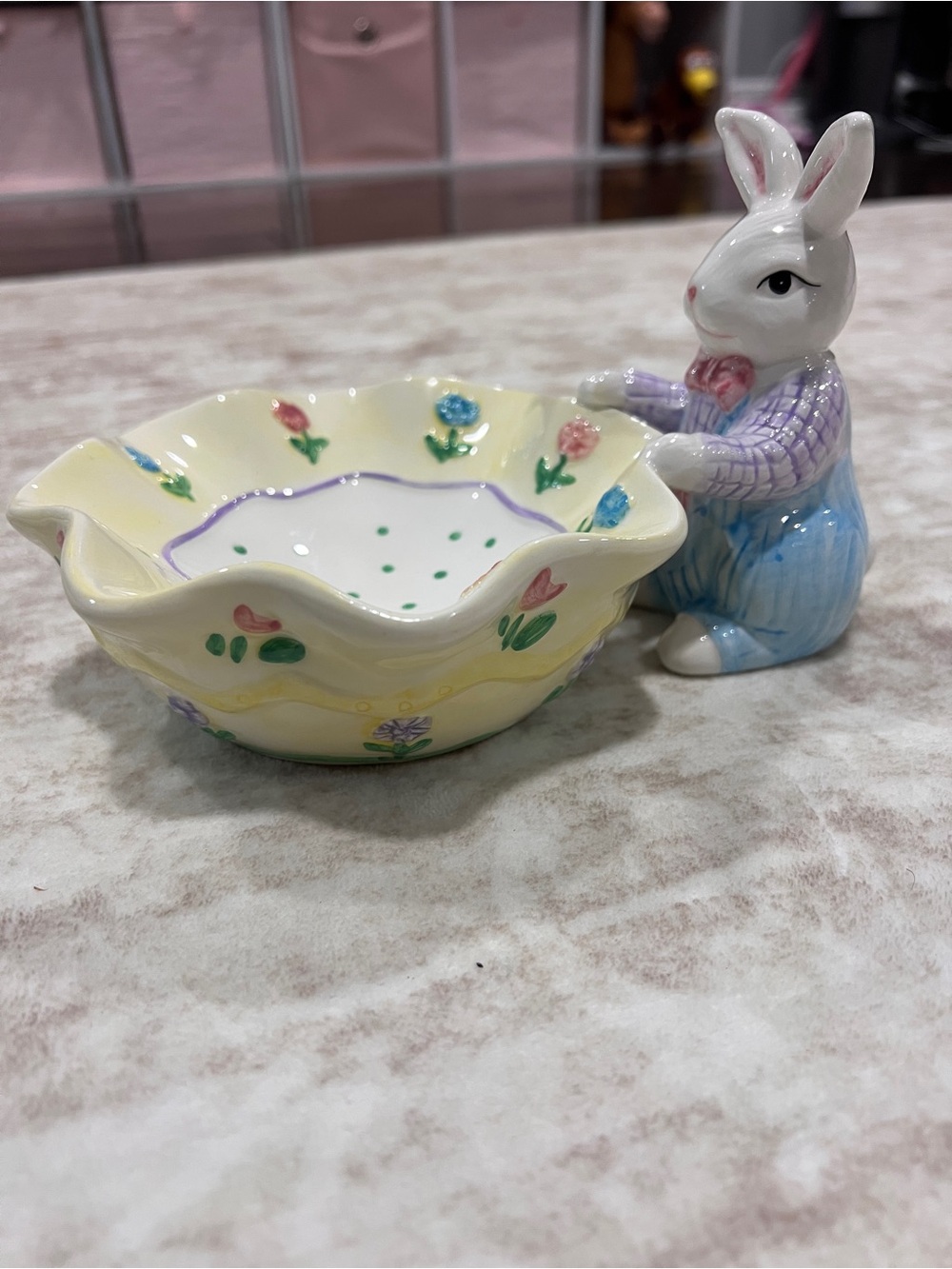 Vintage Mervyn’s Easter Parade Candy Dish Trinket